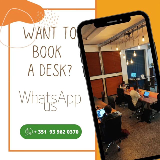 Please contact us via WhatsApp (use the Whatsapp button on our website) to book a desk 😀

#coworking #coworkinglisbon #lisbon #lisbonnomads #nomads
