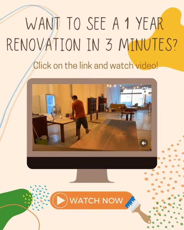 Would you like to see the entire renovation process that took 1 year in 3 minutes?
Check it out https://youtu.be/-FME04Ua4_I